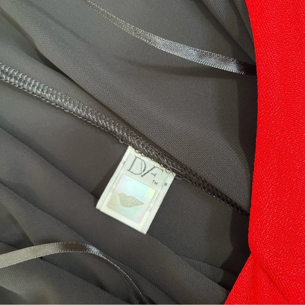 Diane von Furstenberg DVF Valena True Wrap Dress Sleeveless Black Red Trim 10 - Picture 12 of 14